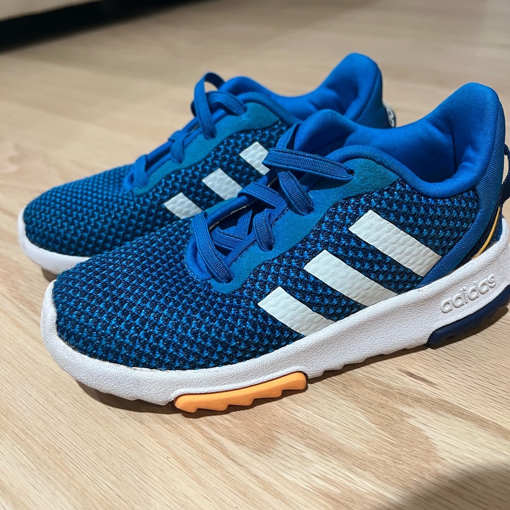Adidas Size 10C - Blue & White, barely worn!